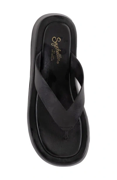 Seychelles Nautical Flip Flop Sandal In Black