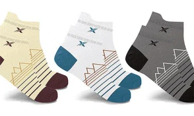 Extreme Fit 3-pack Ankle Length Compression Socks In Multi