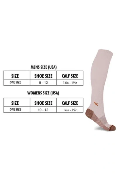 Extreme Fit 3-pack Copper Infused Knee Length Compression Socks In Multi