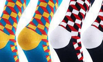 Extreme Fit 6-pack Ankle Length Compression Socks In Multi