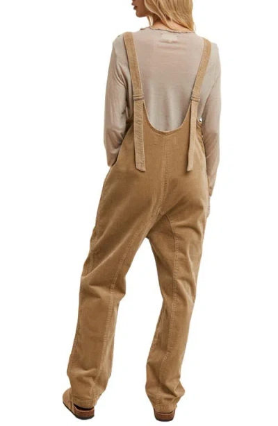 Wishlist Open Back Corduroy Jumpsuit In Brown