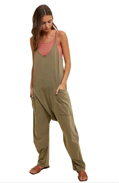 Wishlist Oversize Knit Jumpsuit In Brown