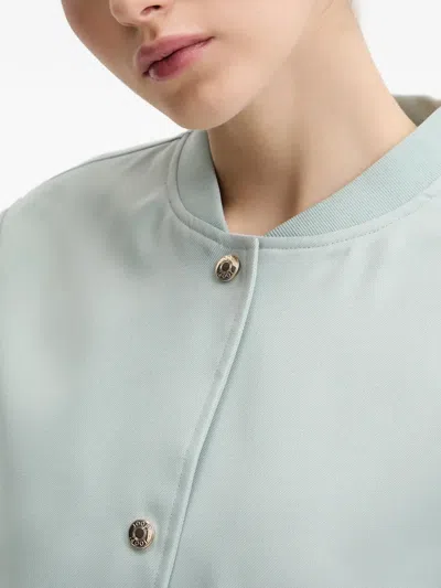 Joop Patch-pocket Button-up Bomber Jacket In Gray