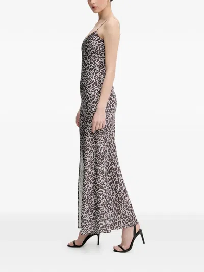 Joop Delci Animal-print Maxi Dress In Neutral