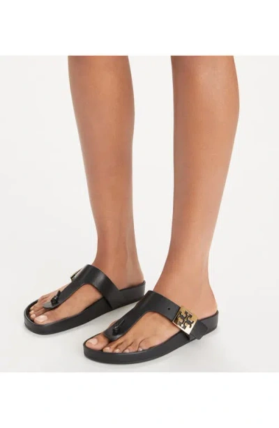 Tory Burch Mellow T-strap Sandal In Black