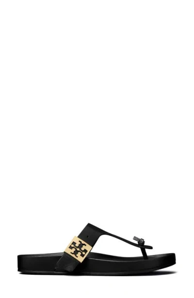 Tory Burch Mellow T-strap Sandal In Black