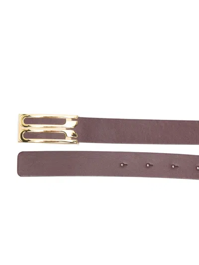 Victoria Beckham Red Collection Solid Formal Belt In Red