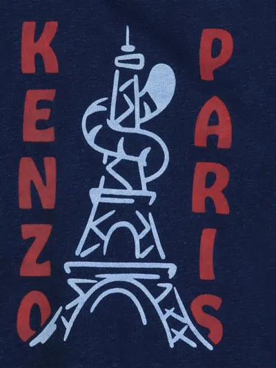 Kenzo Logo-print T-shirt In Blue