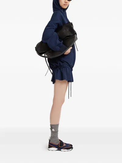 Marni Drawstring Mini Dress In Blue