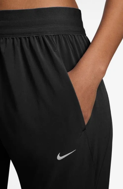 Nike Swift Dri-fit Mid Rise Running Pants In Black