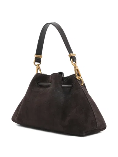 Jimmy Choo Small Drawstring Tote Bag In Brown