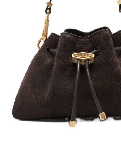 Jimmy Choo Small Drawstring Tote Bag In Brown