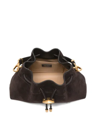 Jimmy Choo Small Drawstring Tote Bag In Brown