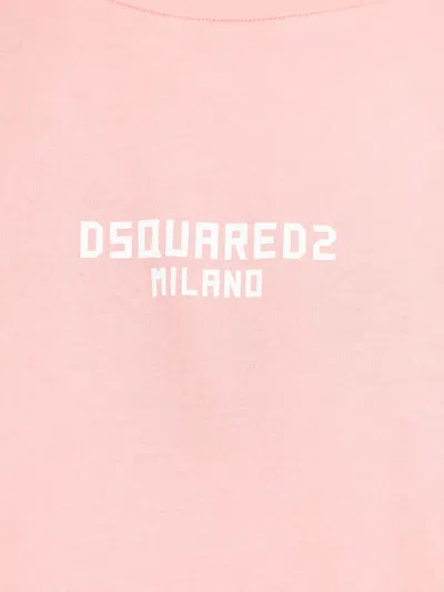 Dsquared2 Logo-print T-shirt In Pink