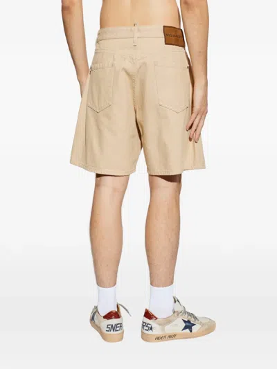 Dsquared2 Belt Loop Shorts In Brown