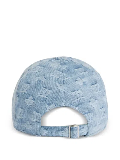 Dsquared2 Monogram-print Baseball Cap In Blue