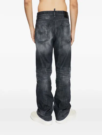 Dsquared2 Faded-effect Trousers In Gray