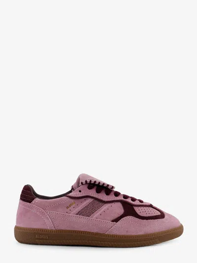 Alohas Tb.490 Club Suede Pink Leather Sneakers Altezza Tacco 2 Cm In Multi