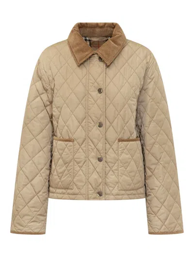 Burberry Dorset Quilted Nylon Jacket In Brown
