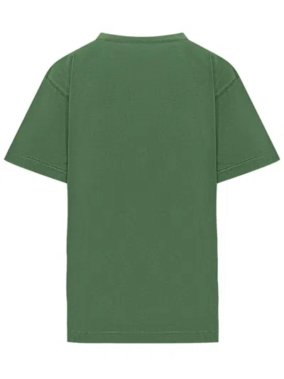 Jw Anderson Logo Printed T-shirt In Green
