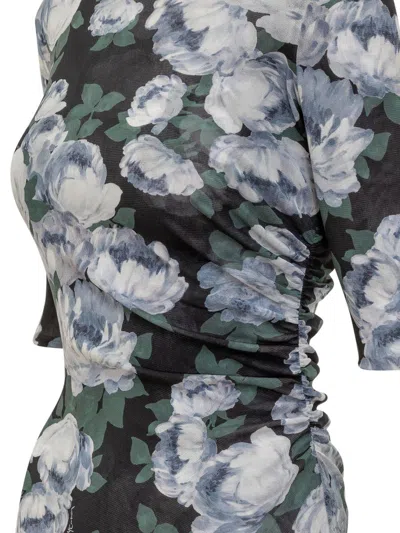 Stella Mccartney Stella Mc Cartney Bunch Of Roses Mesh Top In Multi