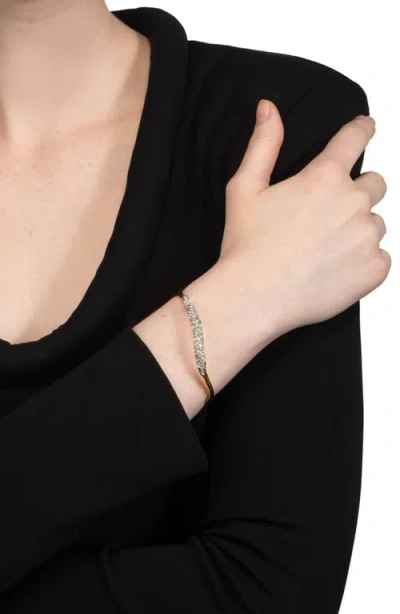 Alexis Bittar Alexis Bitar Solanales Crystal Skinny Bangle Bracelet In Gold