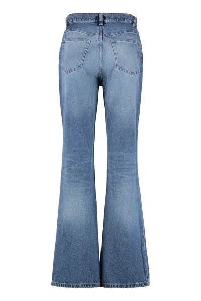 Apc A.p.c. Romy High-rise Flared Jeans In Blue