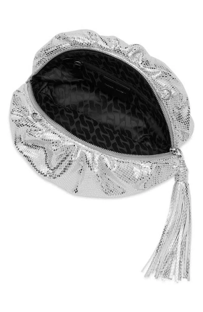 Rebecca Minkoff Small Ruched Metallic Clutch In Pattern