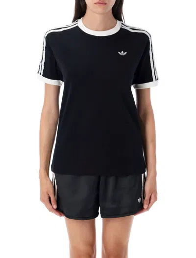 Adidas Originals Ruffle 3-stripes Tee In Black | ModeSens
