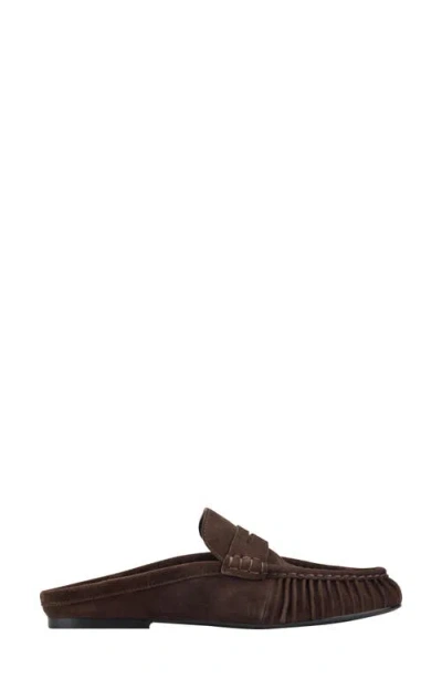 Marc Fisher Ltd Jaynie Almond Toe Loafer Mule In Brown