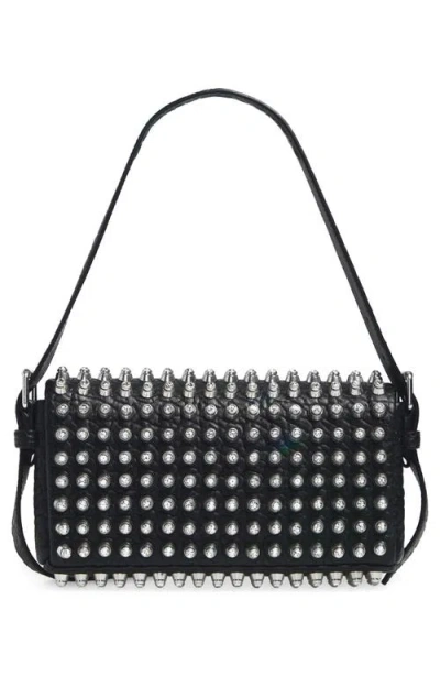 Alexander Wang Studded Rectangular Shoulder Bag With Adaptable Strap In Pattern