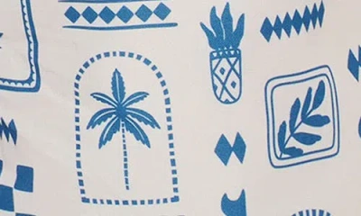 Tiny Tribe Kids' Good Tribe Element Upf 50+ Swim Trunks In Blue