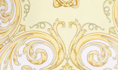 Versace Multicolor One-piece Swimsuit With All-over Medusa Print In Stretch Fabric Woman In Gold