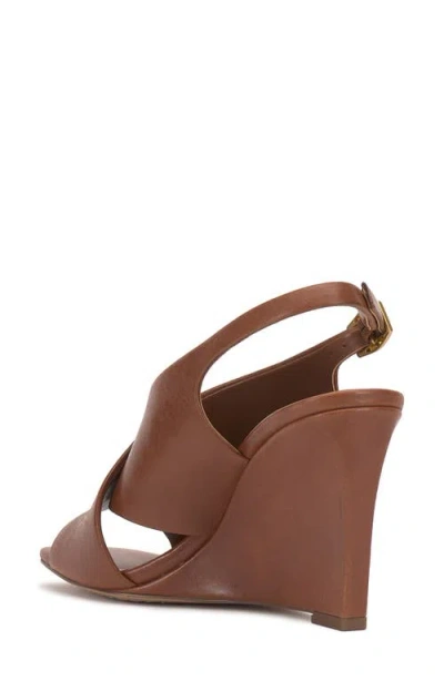 Vince Camuto Ameira Slingback Wedge Sandal In Brown