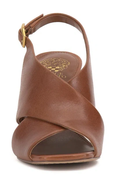 Vince Camuto Ameira Slingback Wedge Sandal In Brown
