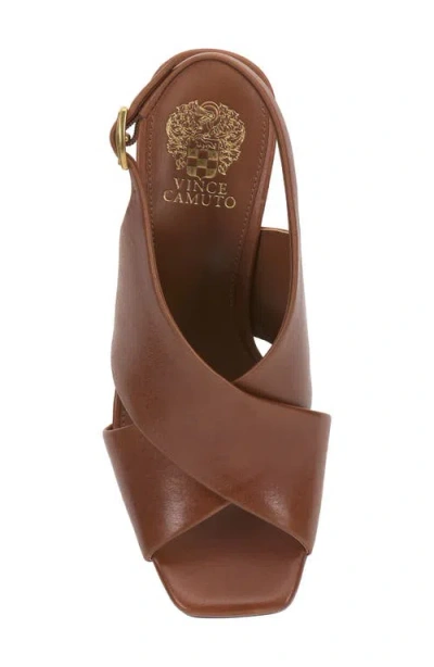 Vince Camuto Ameira Slingback Wedge Sandal In Brown
