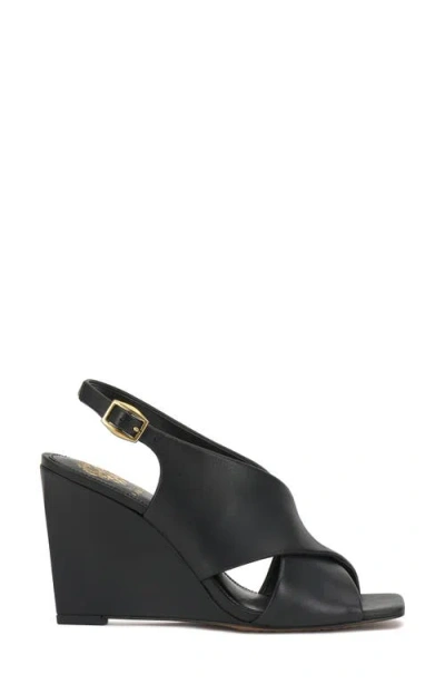 Vince Camuto Ameira Slingback Wedge Sandal In Black