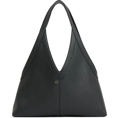 Mansur Gavriel Soft M Leather Tote Bag In Black