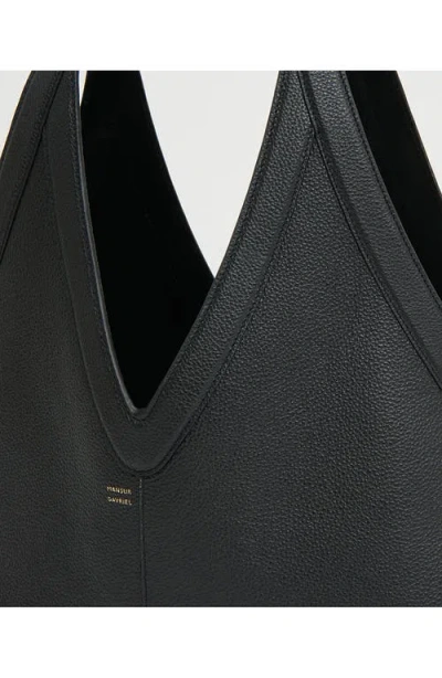 Mansur Gavriel Soft M Leather Tote Bag In Black