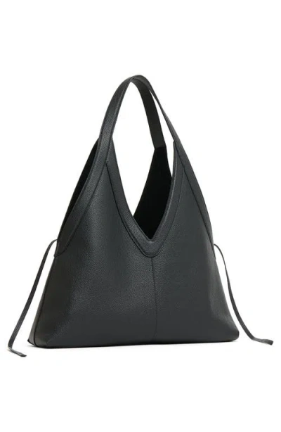 Mansur Gavriel Soft M Leather Tote Bag In Black