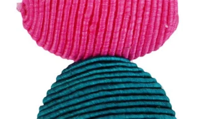 Panacea Beaded Linear Drop Earrings In Multi