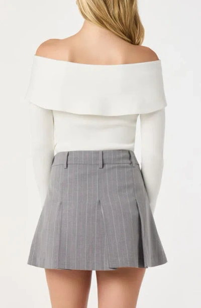 Astr The Label Off The Shoulder Sweater In White