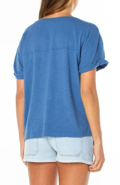 Roxy Ride The Wave Graphic T-shirt In Blue