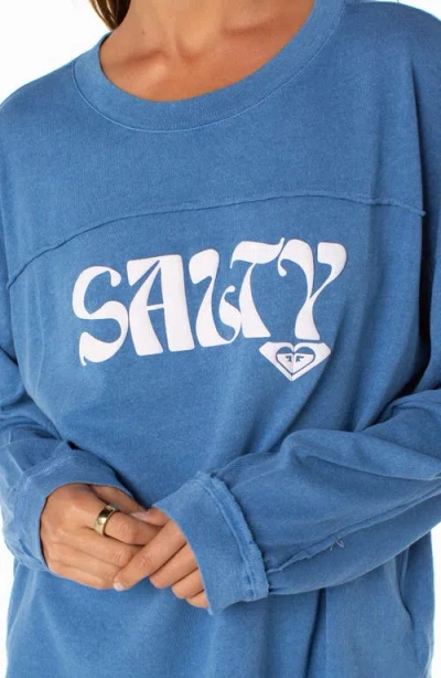 Roxy Changing Tides Sweatshirt In Blue