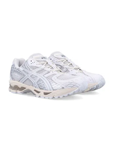 Asics Breathable Mesh Sneakers With Supportive Overlays In White