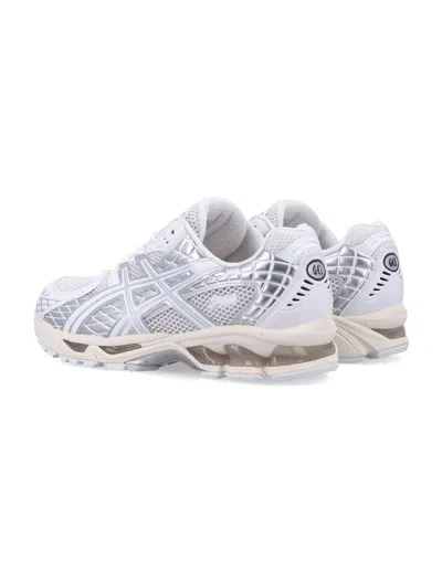 Asics Breathable Mesh Sneakers With Supportive Overlays In White