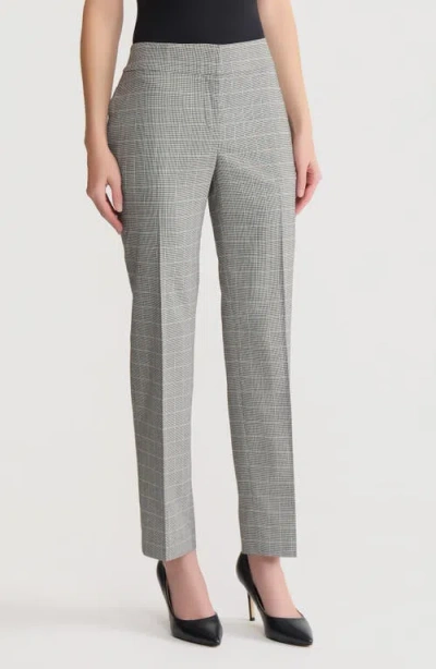 Kasper Flat Front Slim Pants In Gray