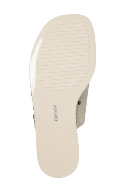 Dkny Colwyn Slide Sandal In White