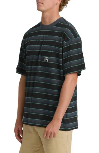 Billabong Baxter Oversize Stripe Pocket T-shirt In Multi