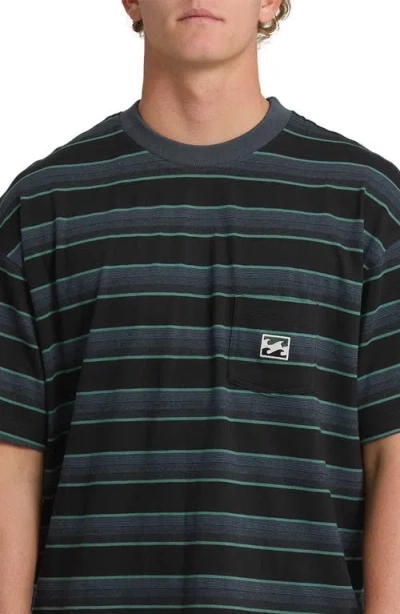 Billabong Baxter Oversize Stripe Pocket T-shirt In Multi